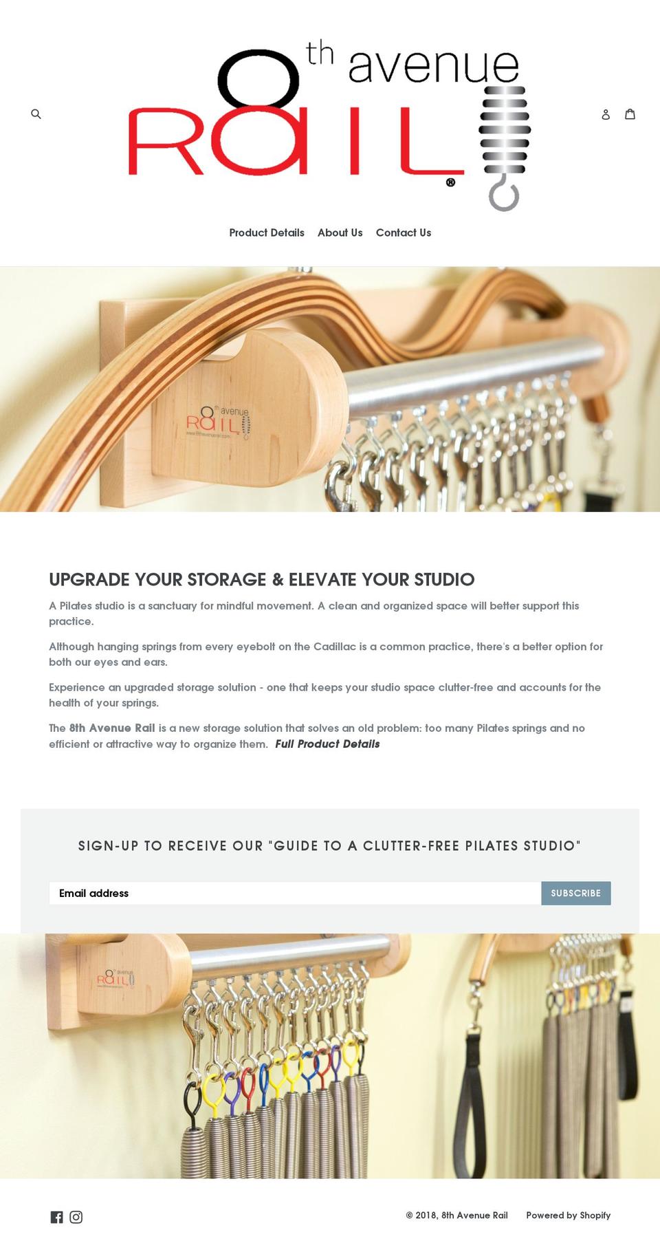 8thavenuerail.com — Shopify storefront screenshot