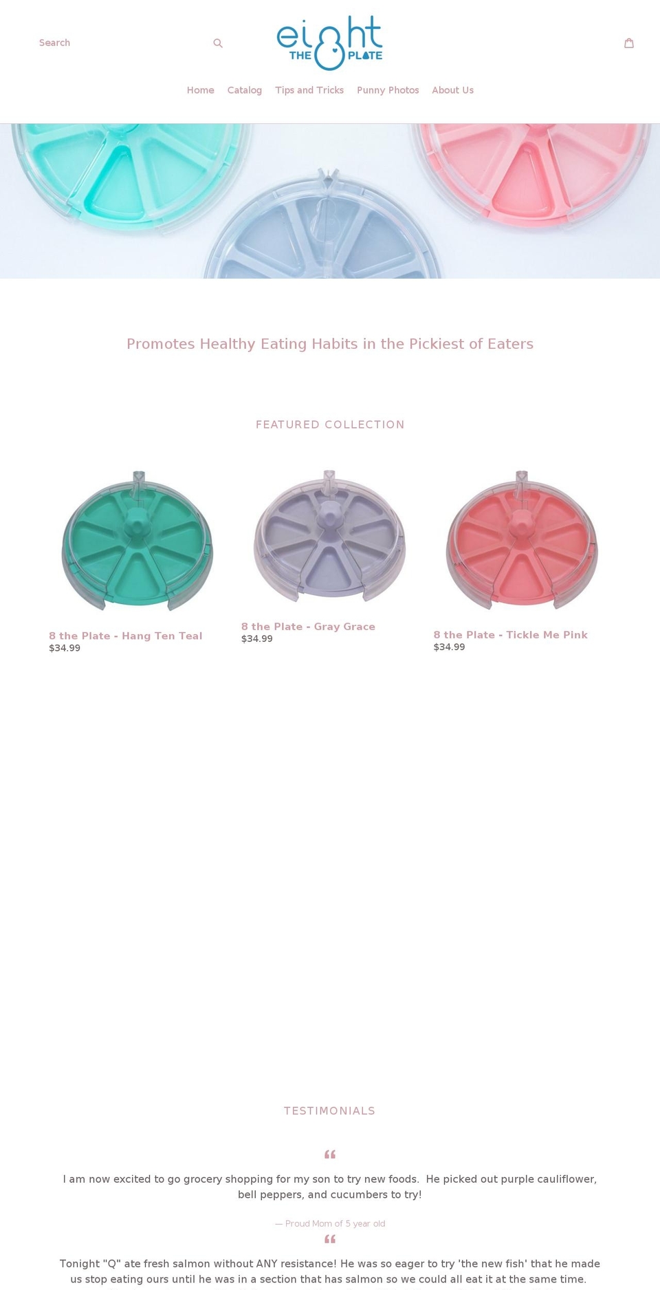 8theplate.com — Shopify storefront screenshot