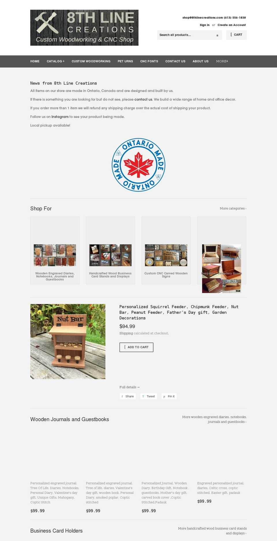 8thlinecreations.com shopify website screenshot