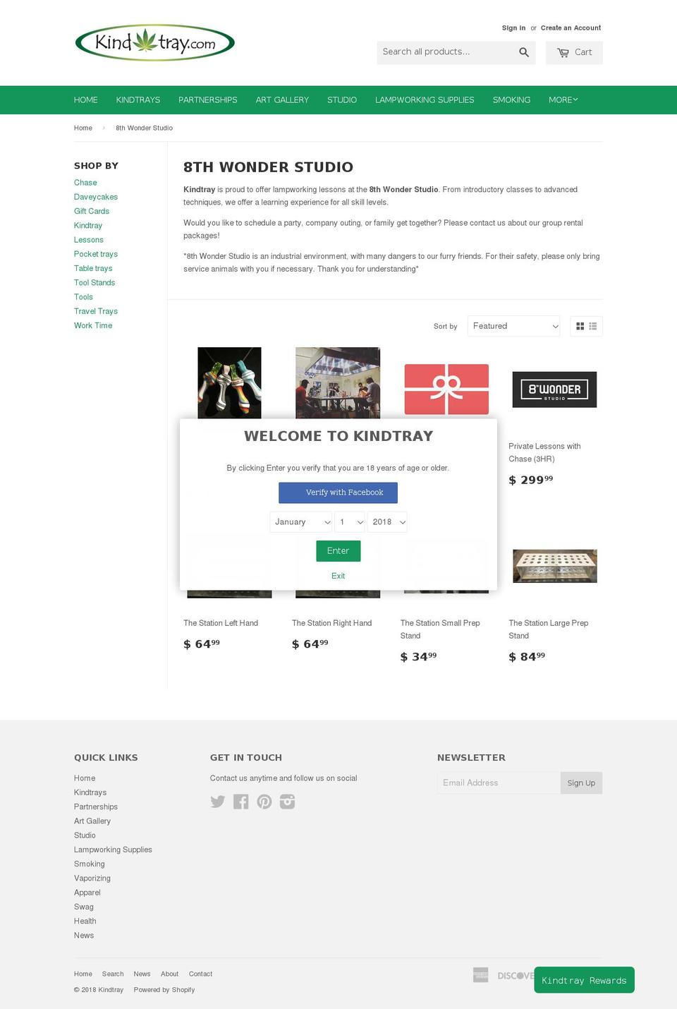 8thwonderstudio.com — Shopify storefront screenshot