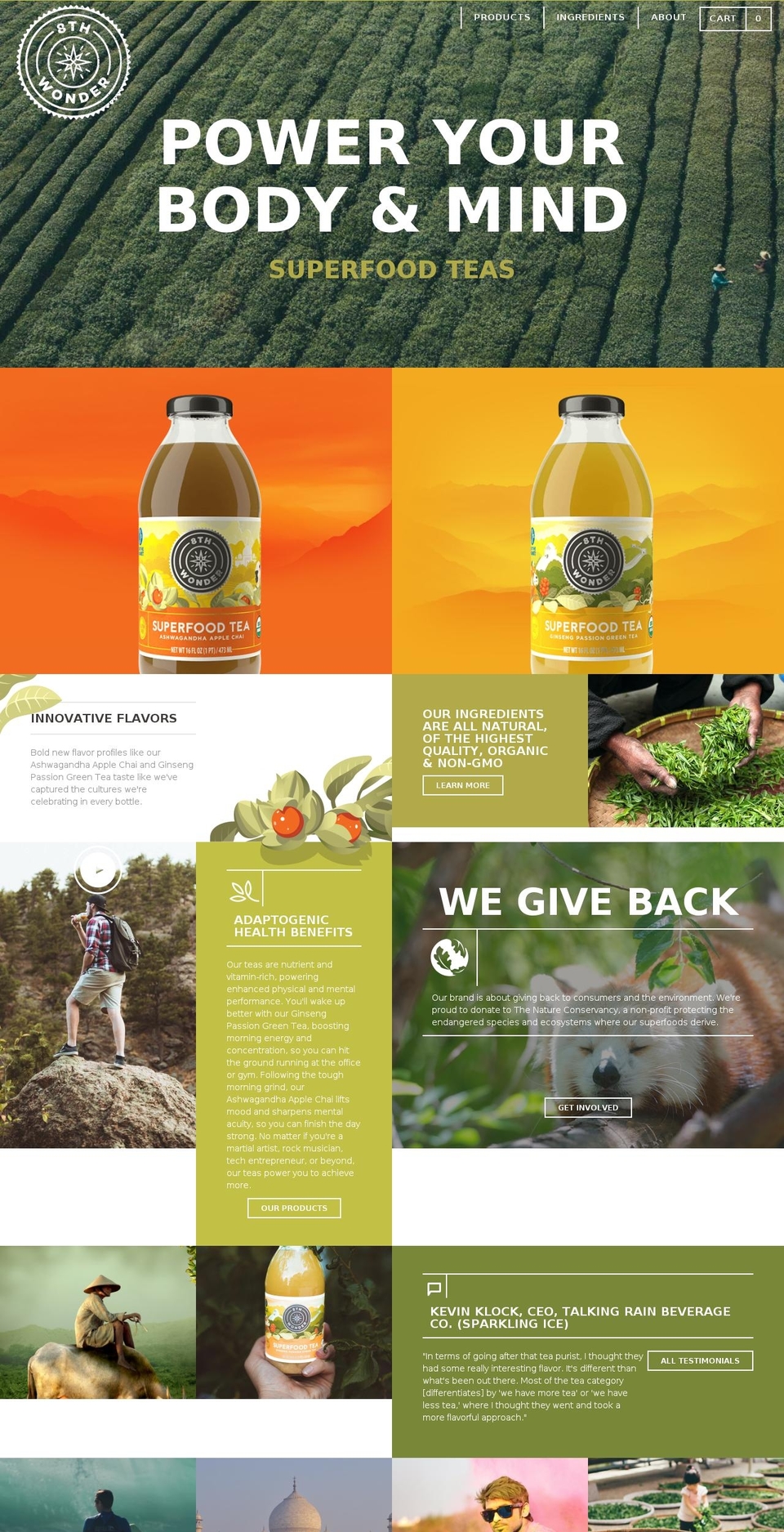 8thwondertea.com shopify website screenshot