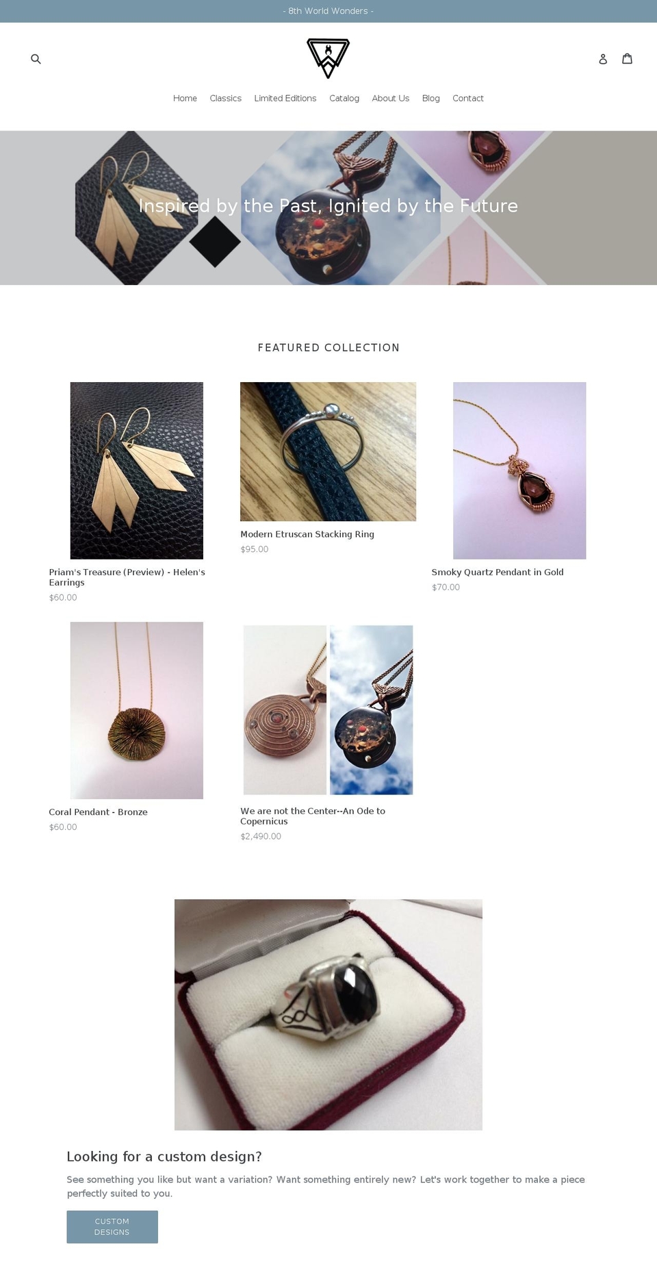 8thworldwonders.com — Shopify storefront screenshot