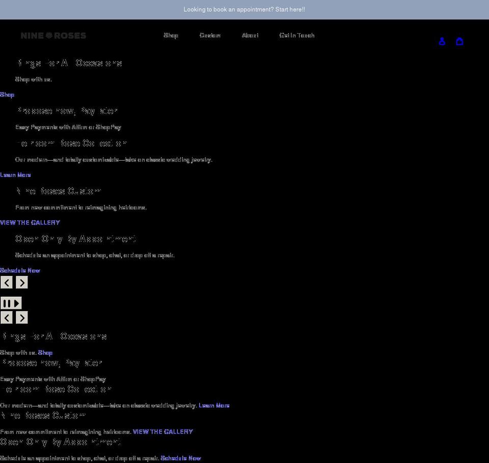 9-roses.myshopify.com shopify website screenshot