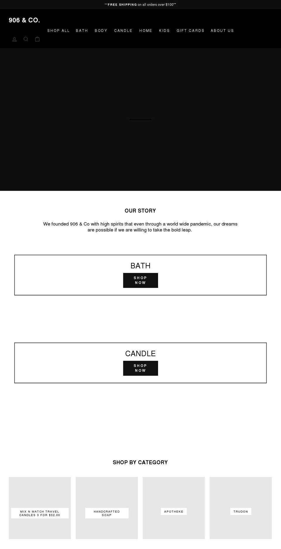 906andcompany.com shopify website screenshot