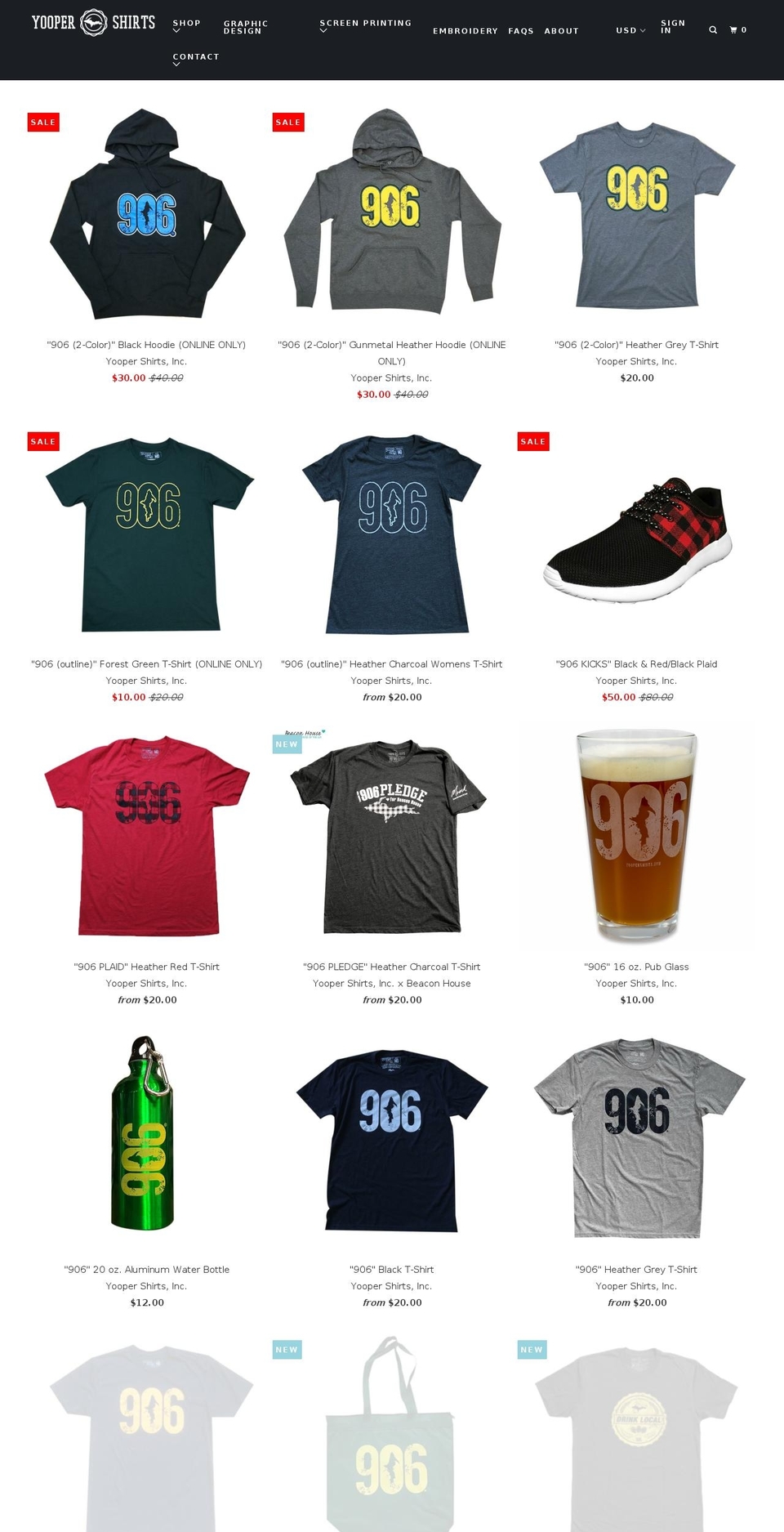 906ers.com — Shopify storefront screenshot