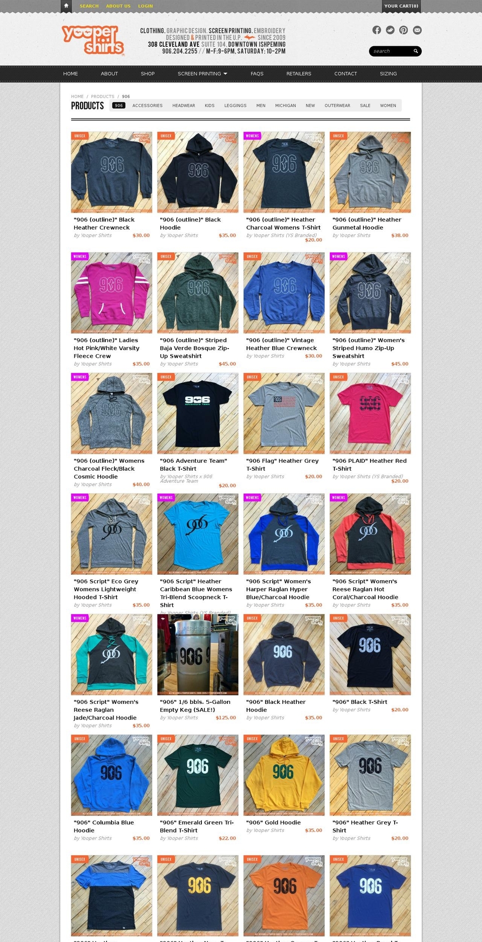906hockey.com shopify website screenshot