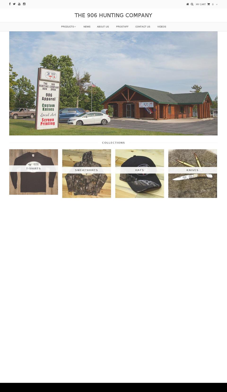 906hunt.com shopify website screenshot
