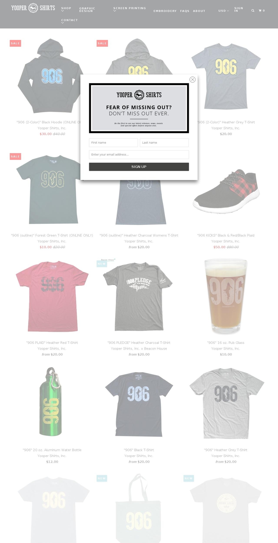 906pop.com — Shopify storefront screenshot