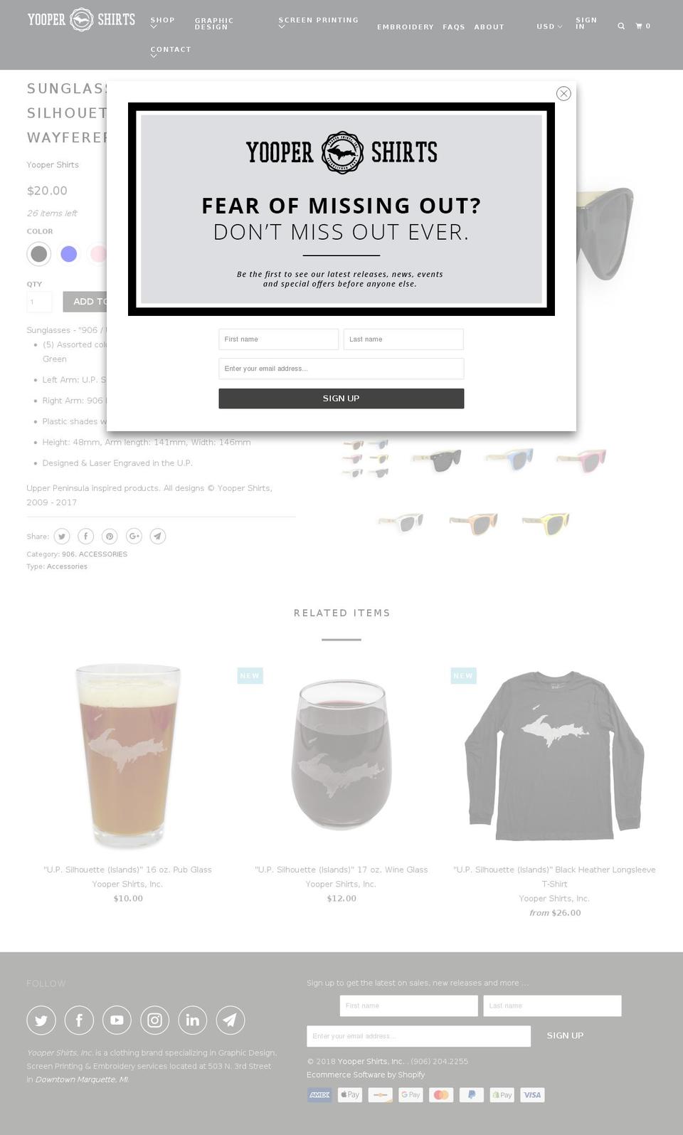906shades.com — Shopify storefront screenshot