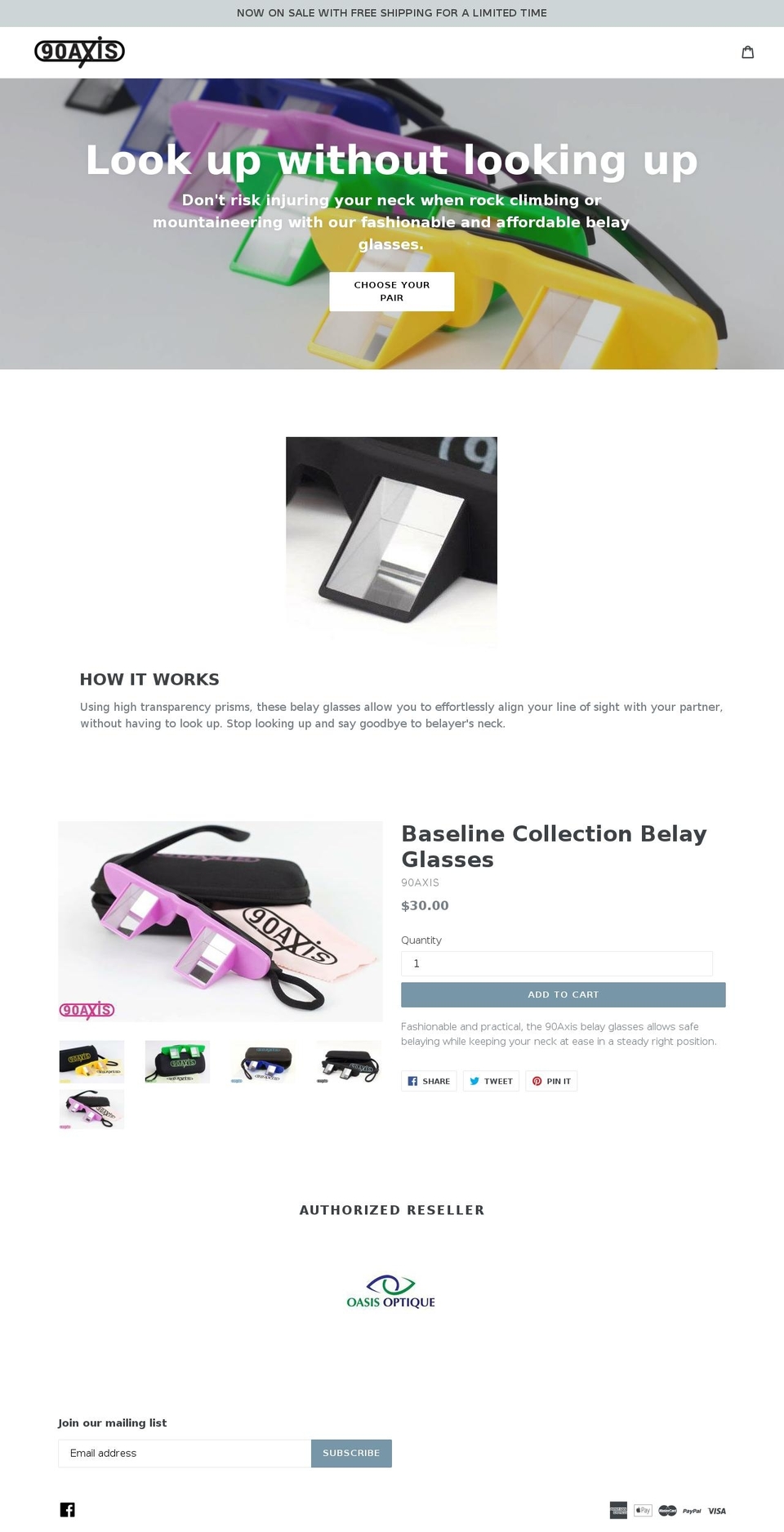 90axis.com shopify website screenshot