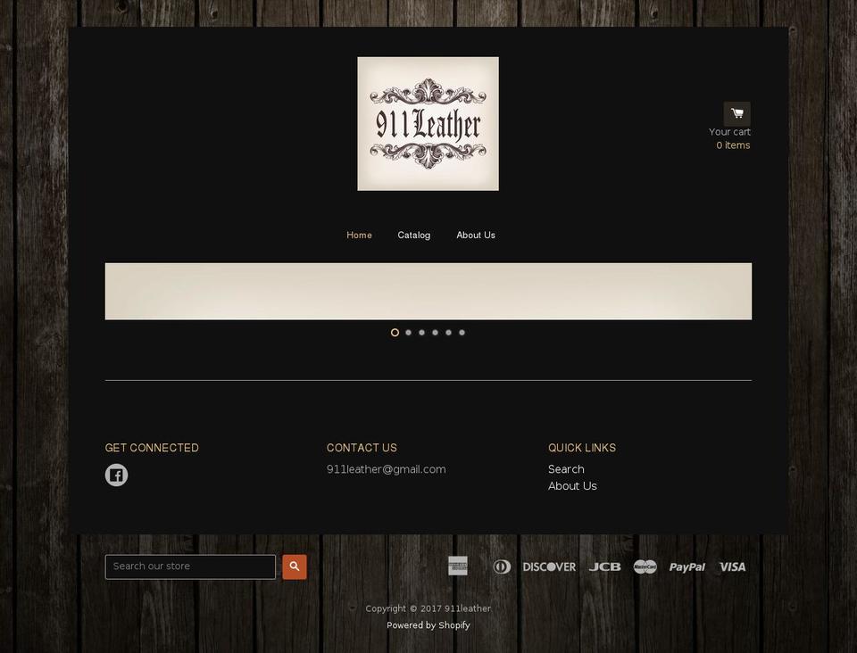 911leather.com shopify website screenshot