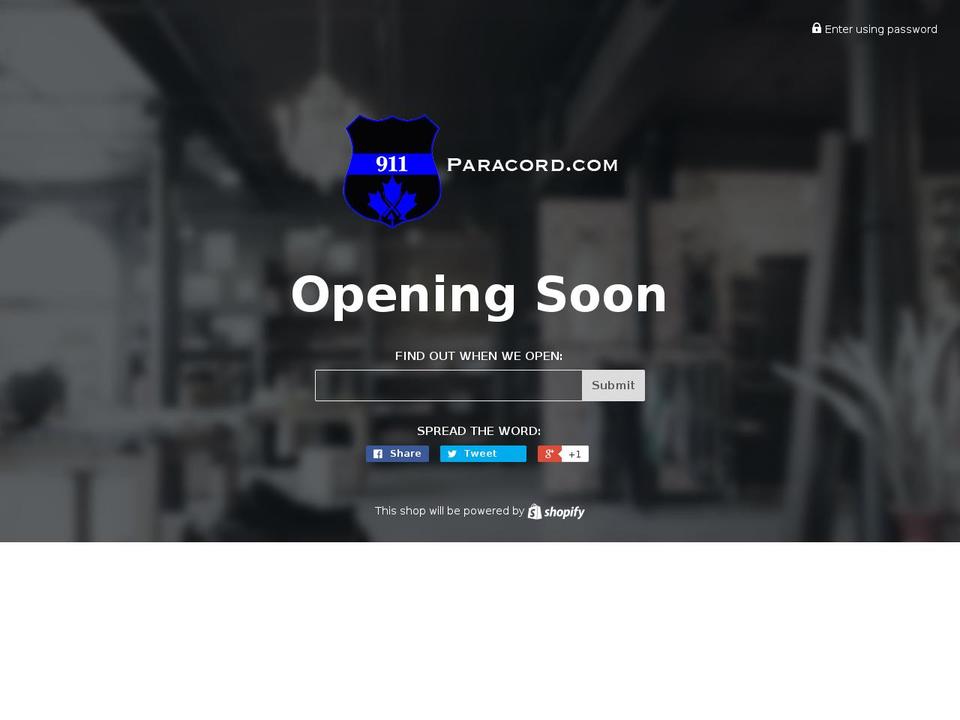 911paracord.com shopify website screenshot