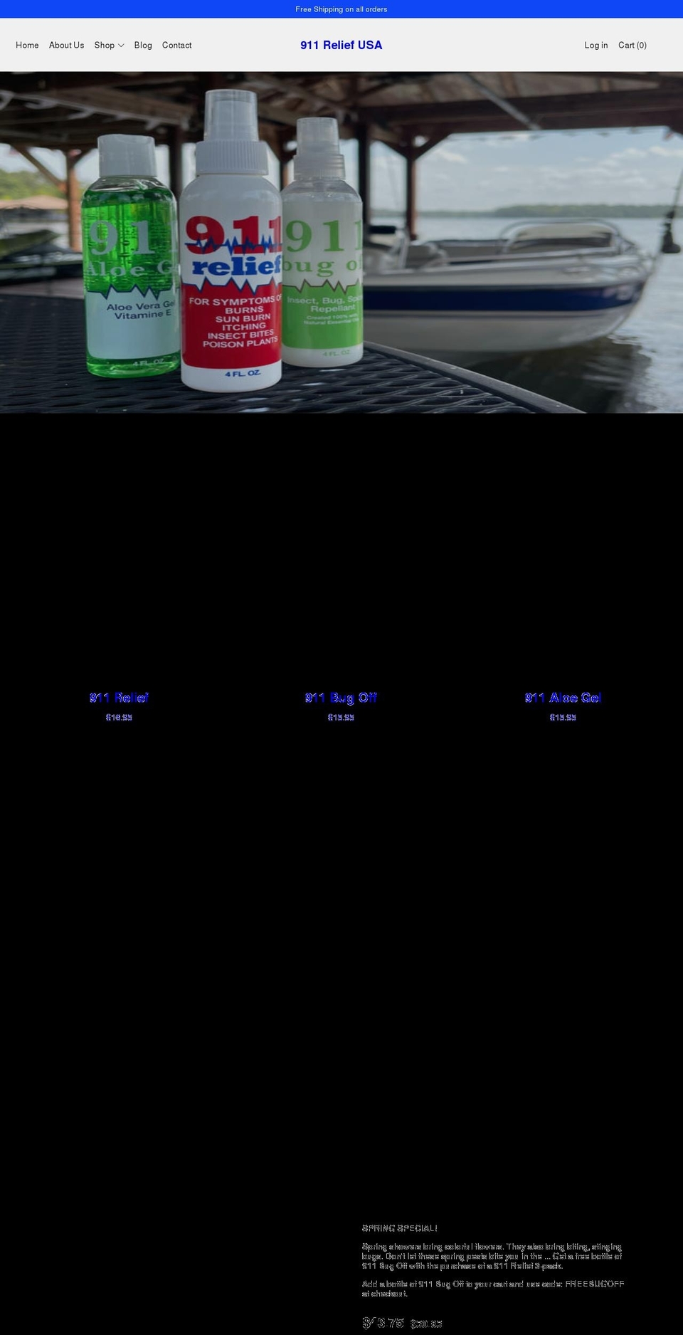 911reliefusa.com shopify website screenshot