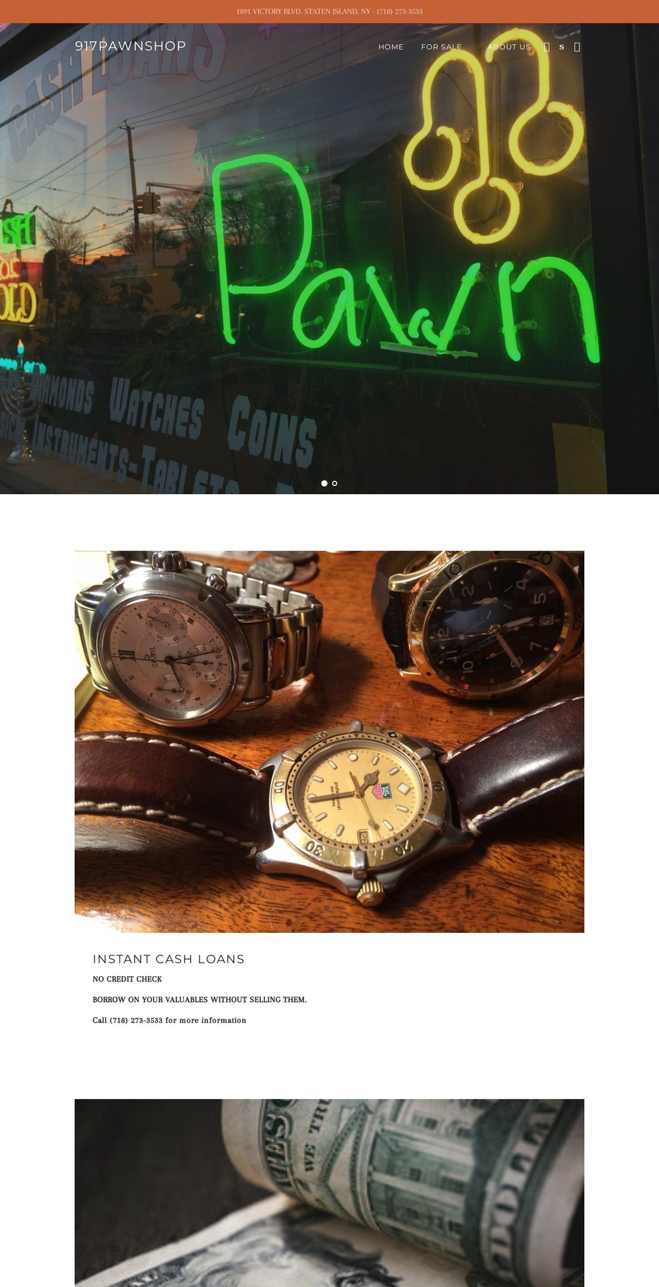 917pawnshop.com — Shopify storefront screenshot