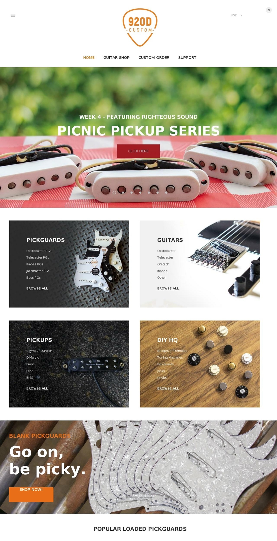 920dcustom.com shopify website screenshot