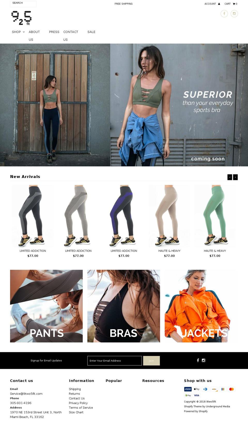 925fit.com shopify website screenshot