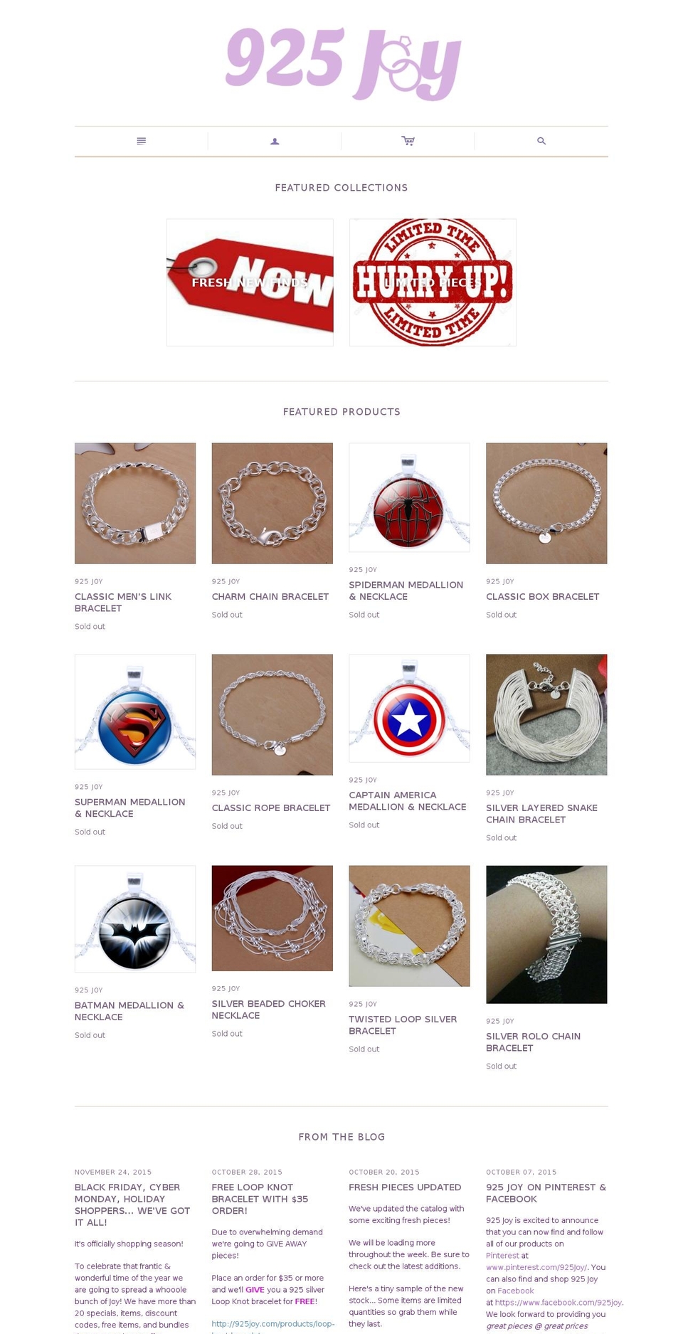 925joy.com shopify website screenshot