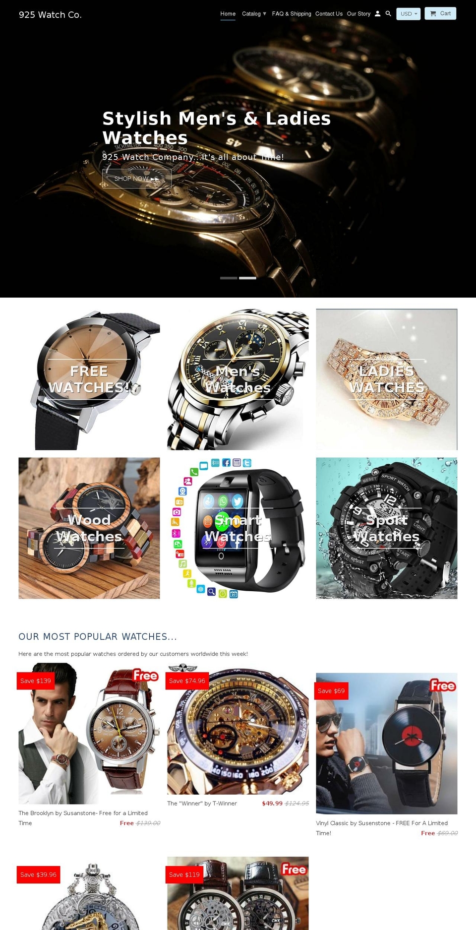 925watches.com — Shopify storefront screenshot