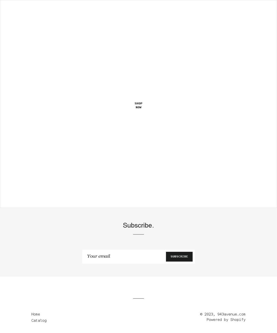 943avenue.com shopify website screenshot