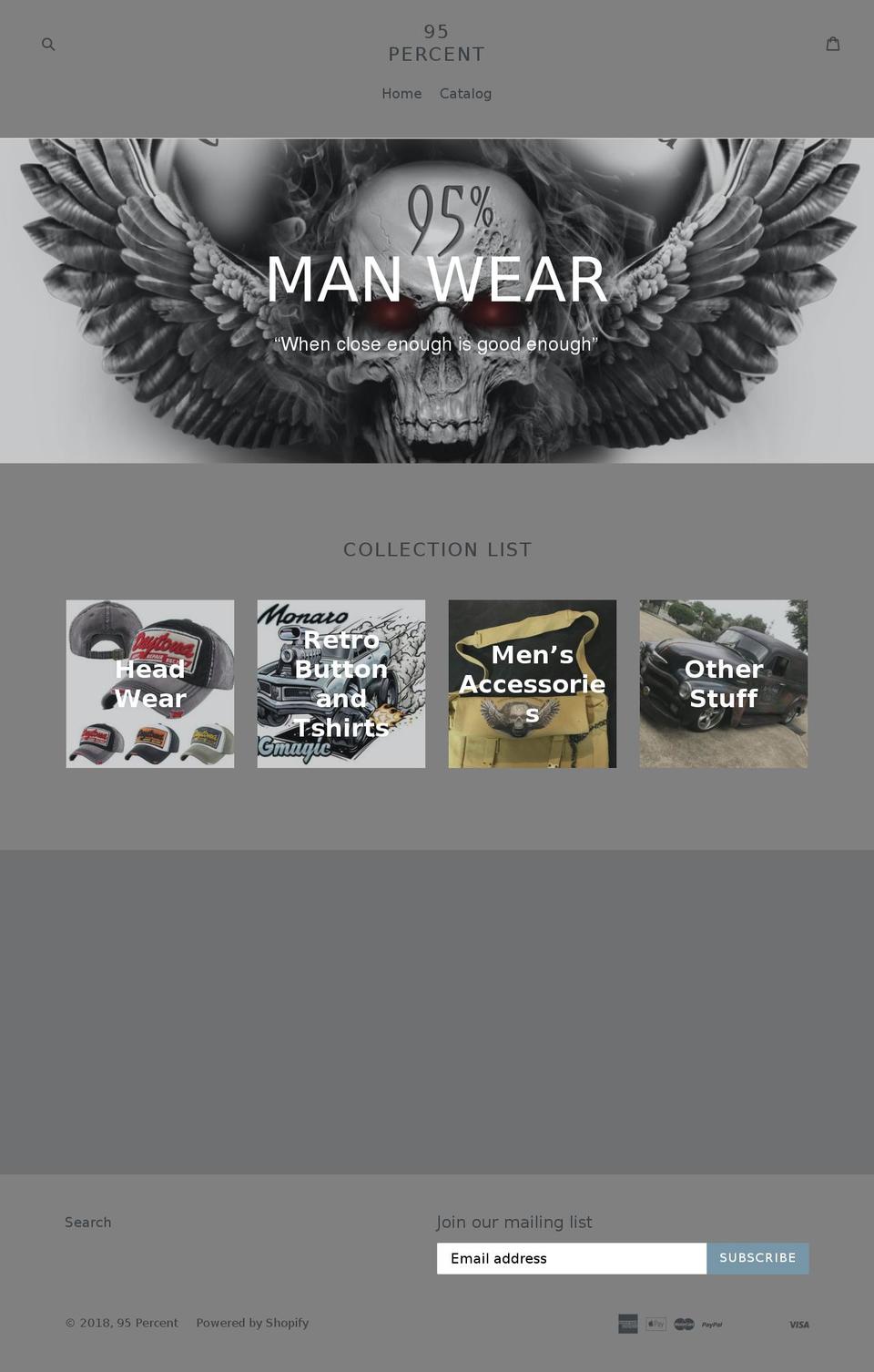 95percent.com.au shopify website screenshot