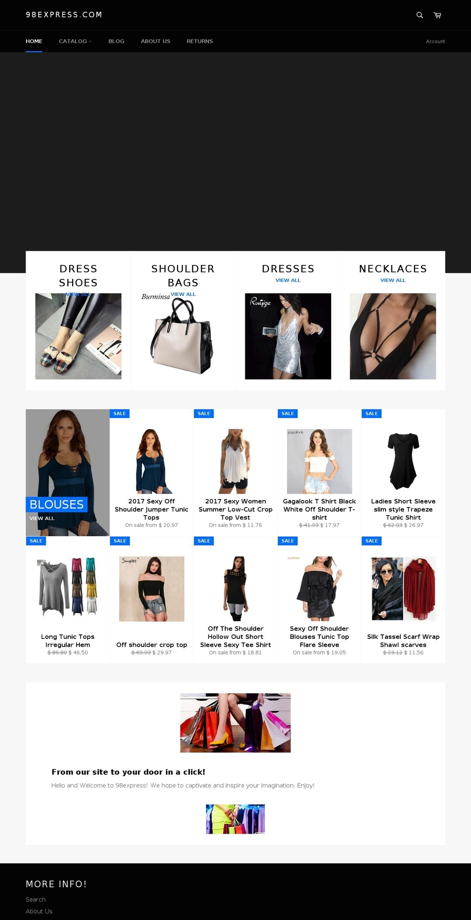 98express.com shopify website screenshot