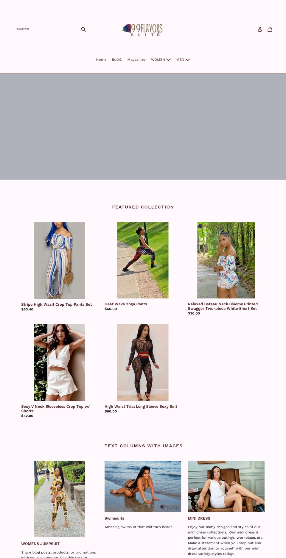 99flavorselite.net shopify website screenshot