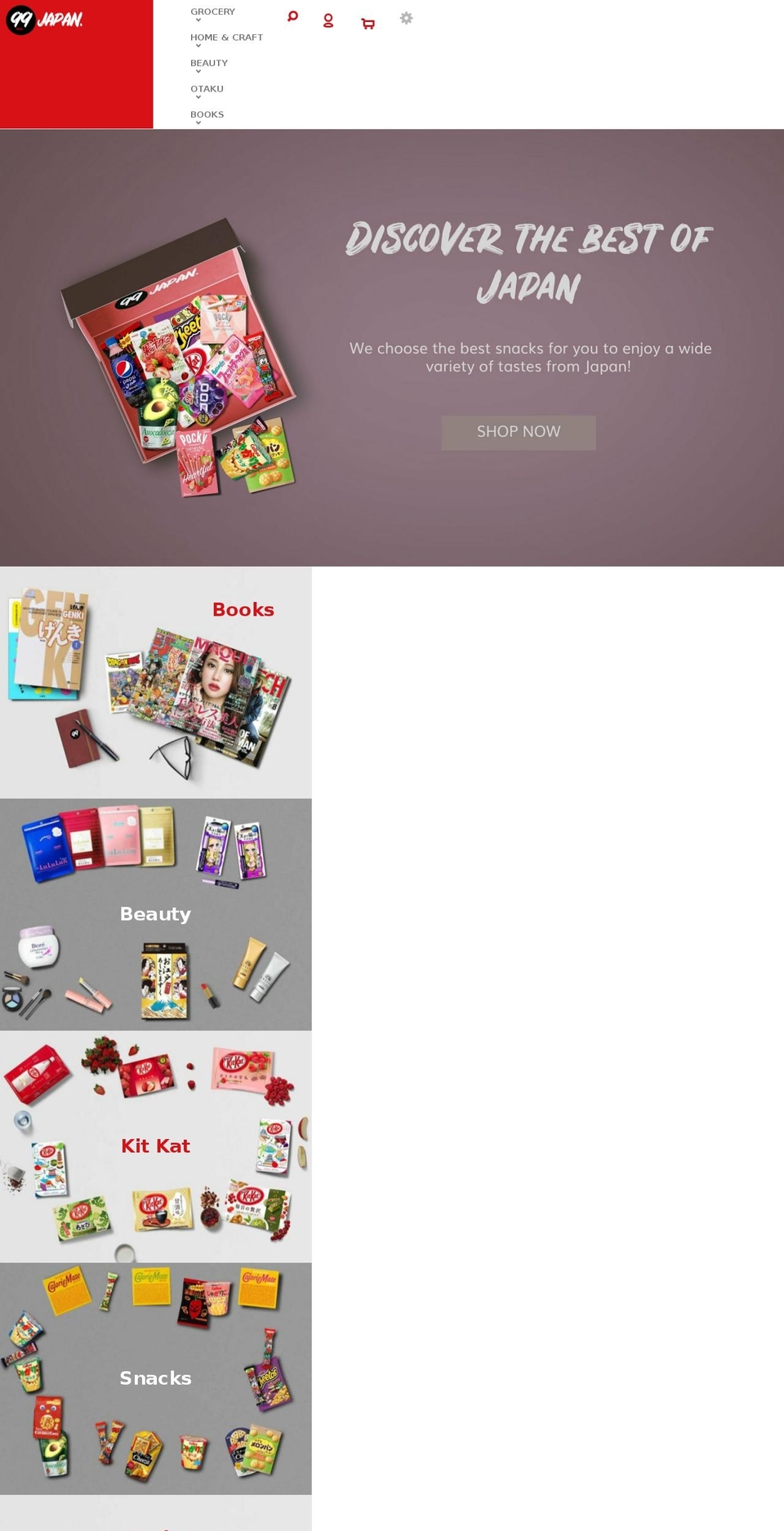 99japan.com — Shopify storefront screenshot