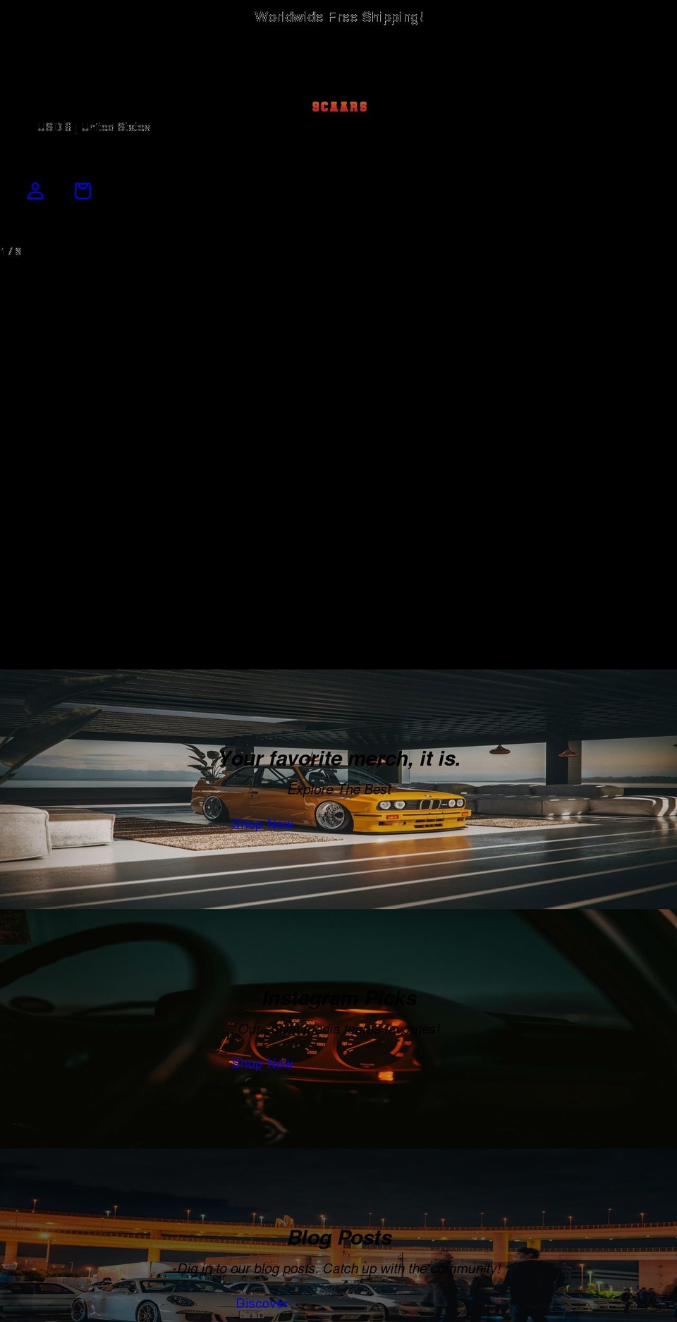 9caars.com shopify website screenshot