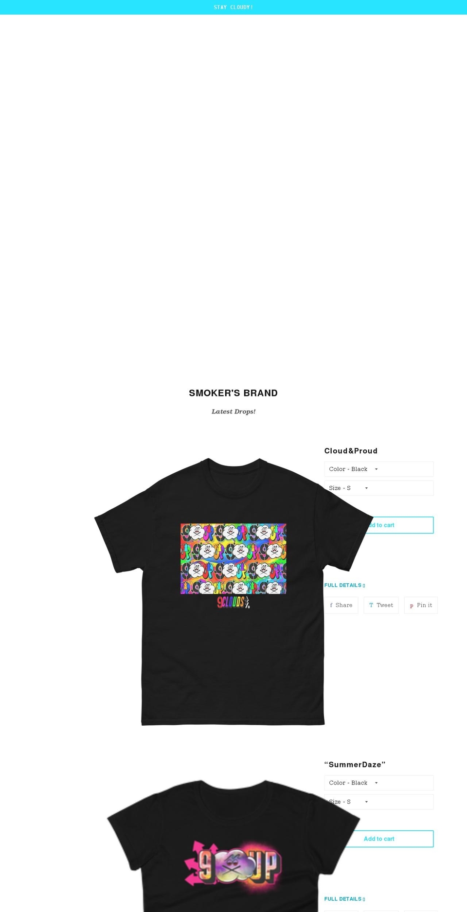 9cloudsup.com shopify website screenshot