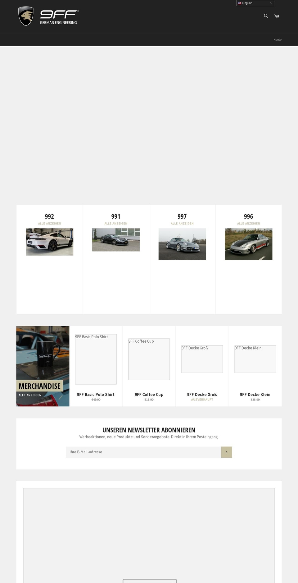 9ff-shop.com shopify website screenshot