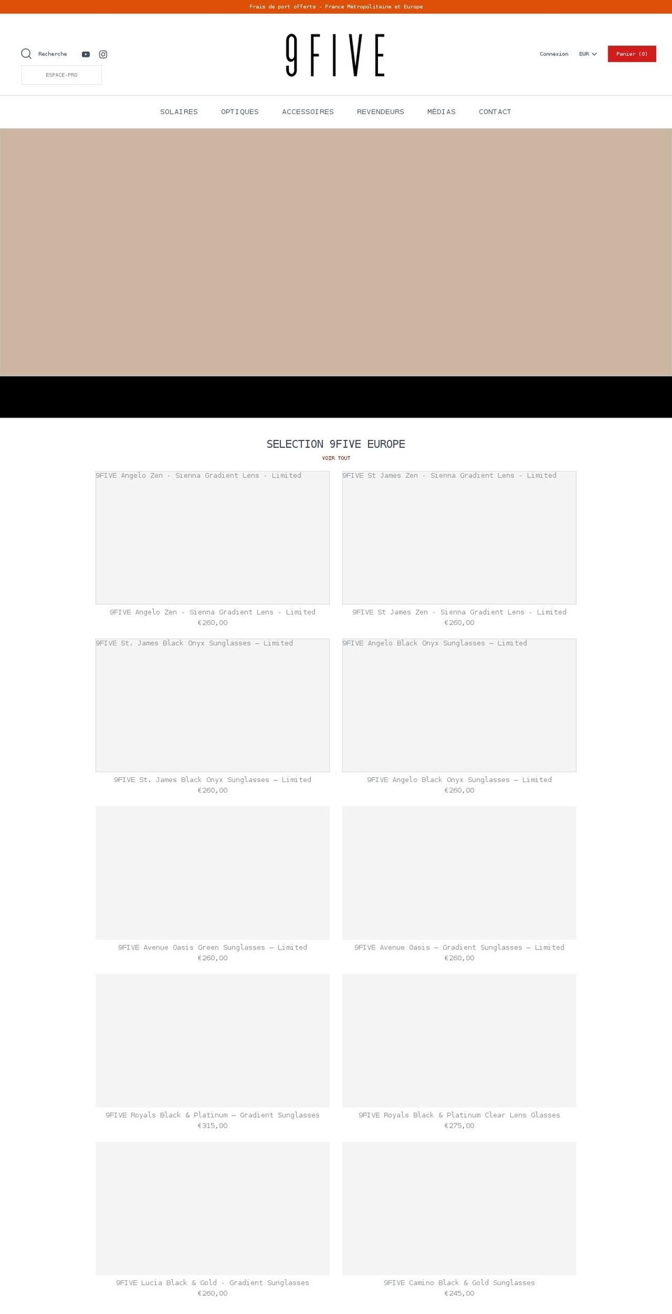 9five-europe.com shopify website screenshot