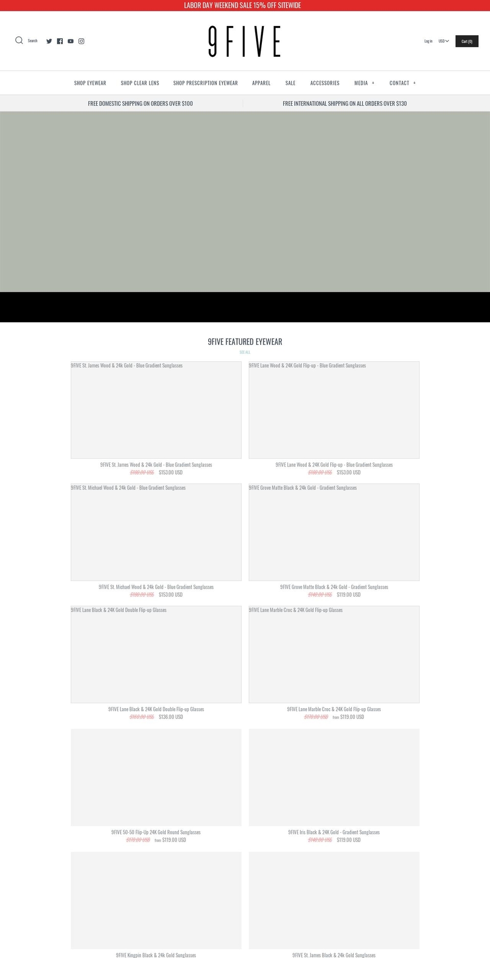 9fiveshades.com — Shopify storefront screenshot