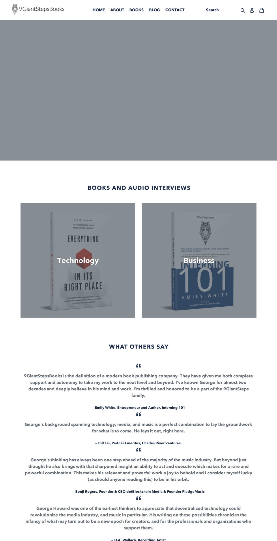 9giantstepsbooks.com shopify website screenshot