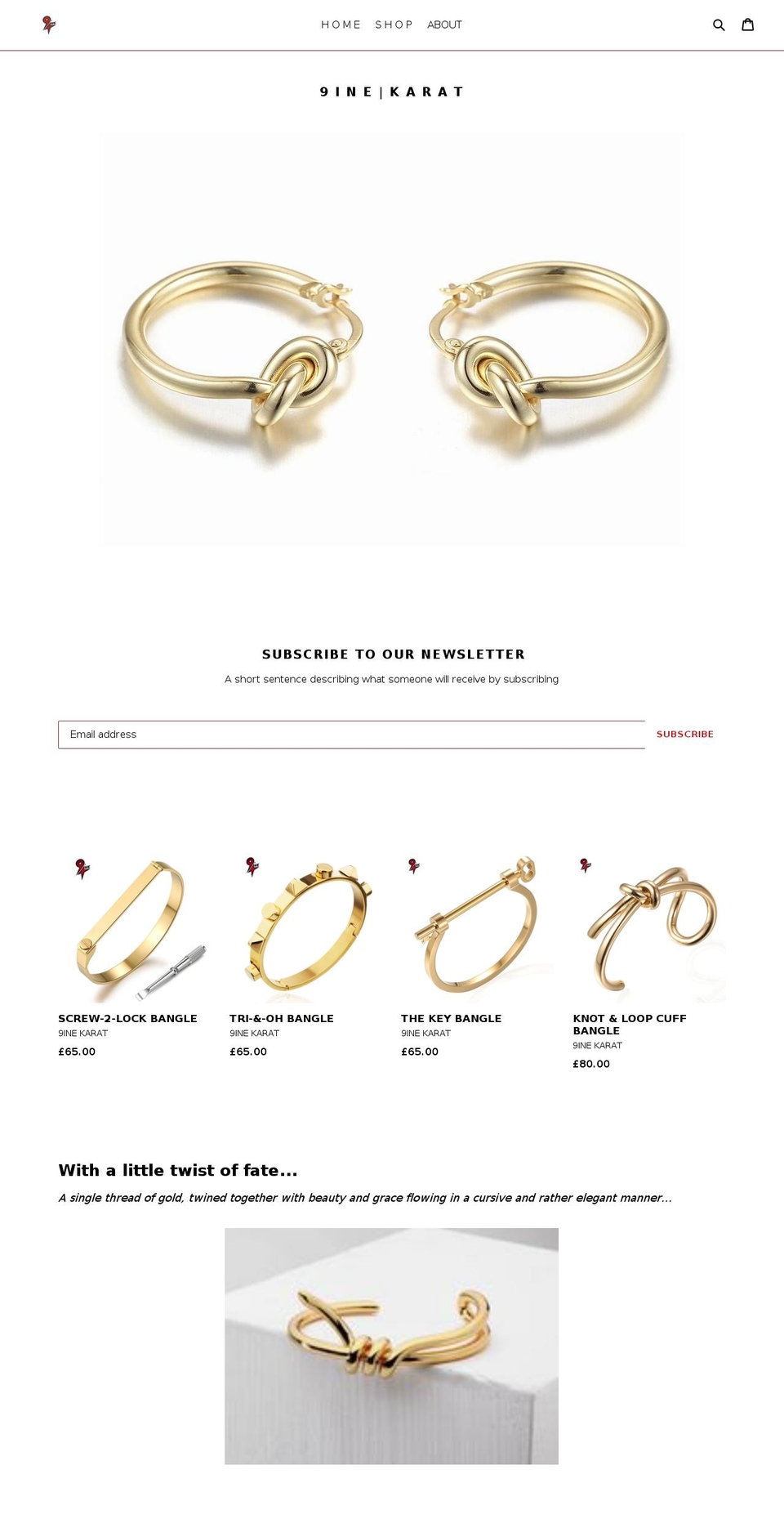 9inekarat.com — Shopify storefront screenshot
