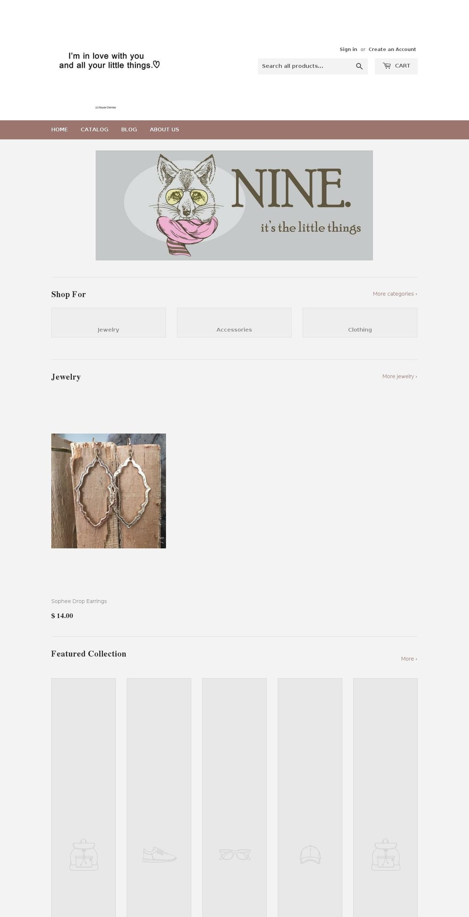 9littlethings.com — Shopify storefront screenshot