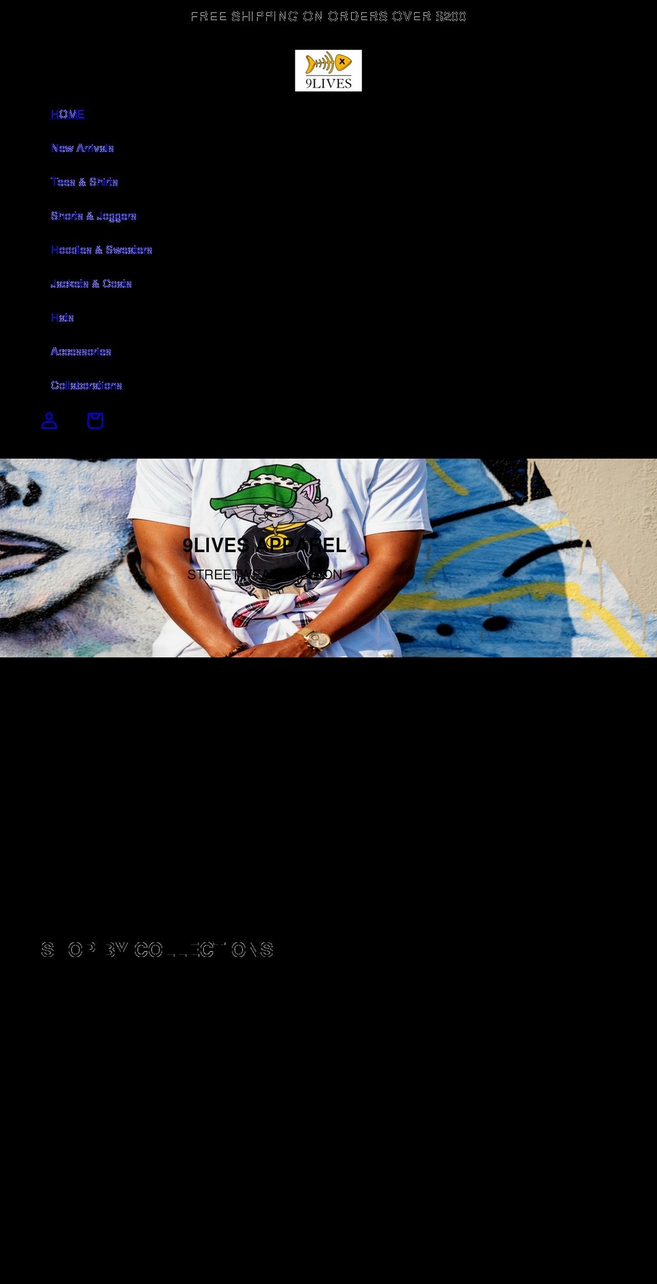 9livesapparel.shop shopify website screenshot