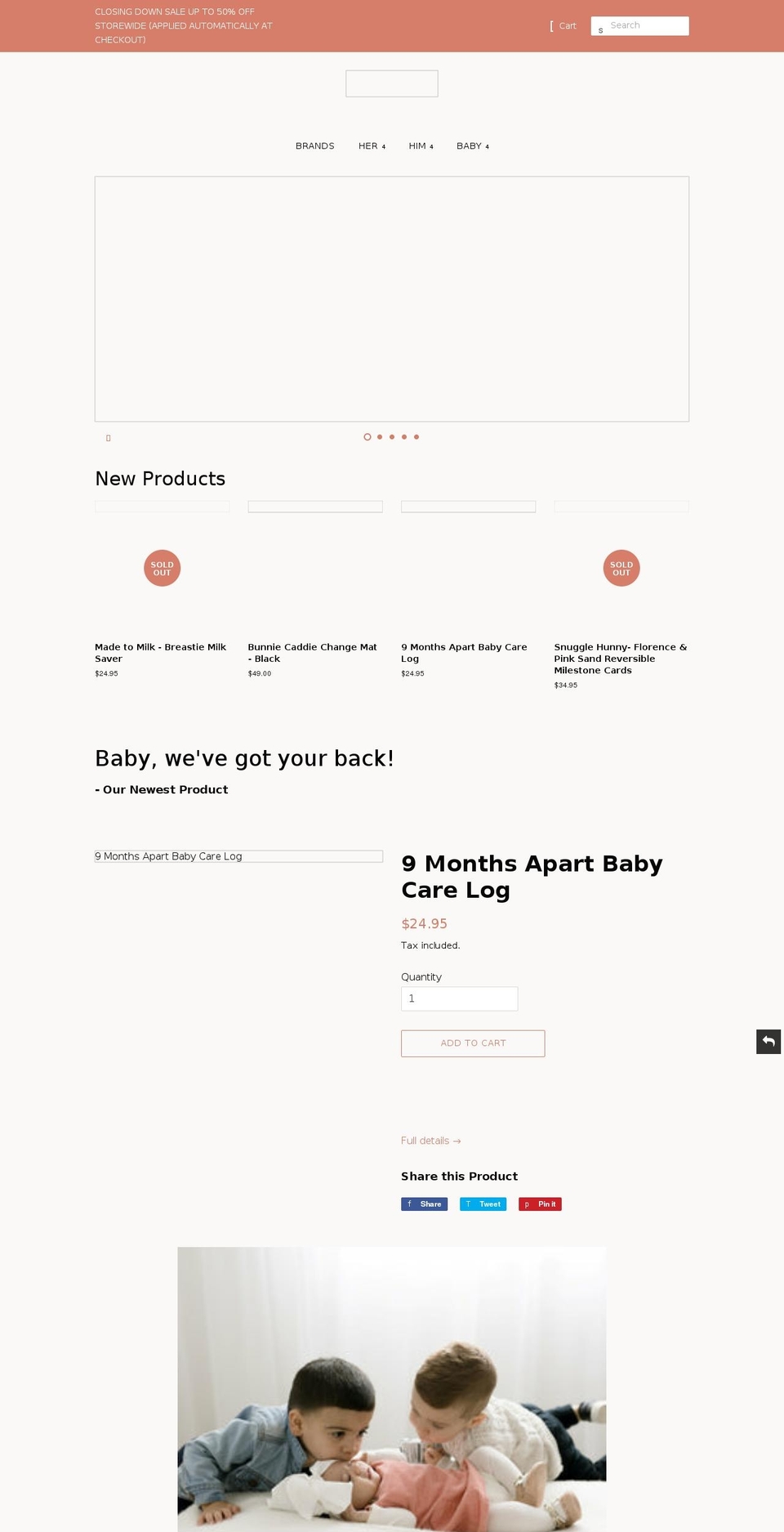 9monthsapart.com.au shopify website screenshot