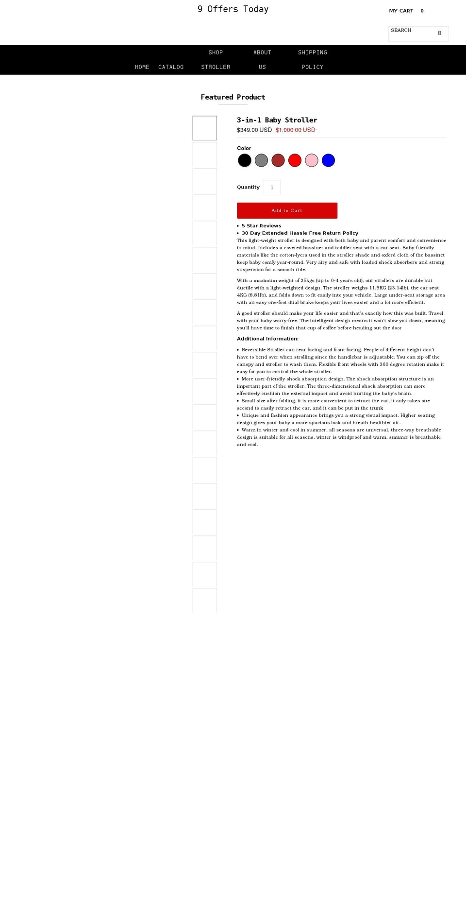 9offerstoday.com shopify website screenshot