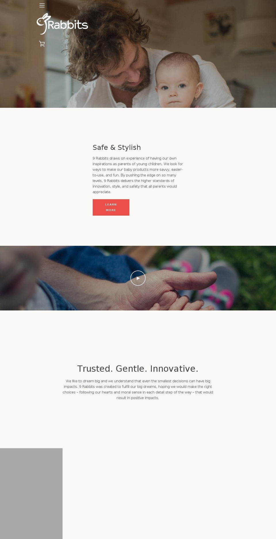 9rabbits.com shopify website screenshot