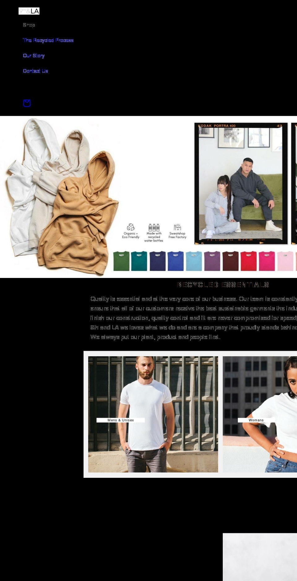 9thandla.com shopify website screenshot