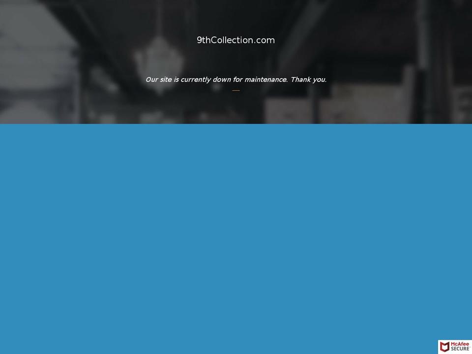 9thcollection.com — Shopify storefront screenshot