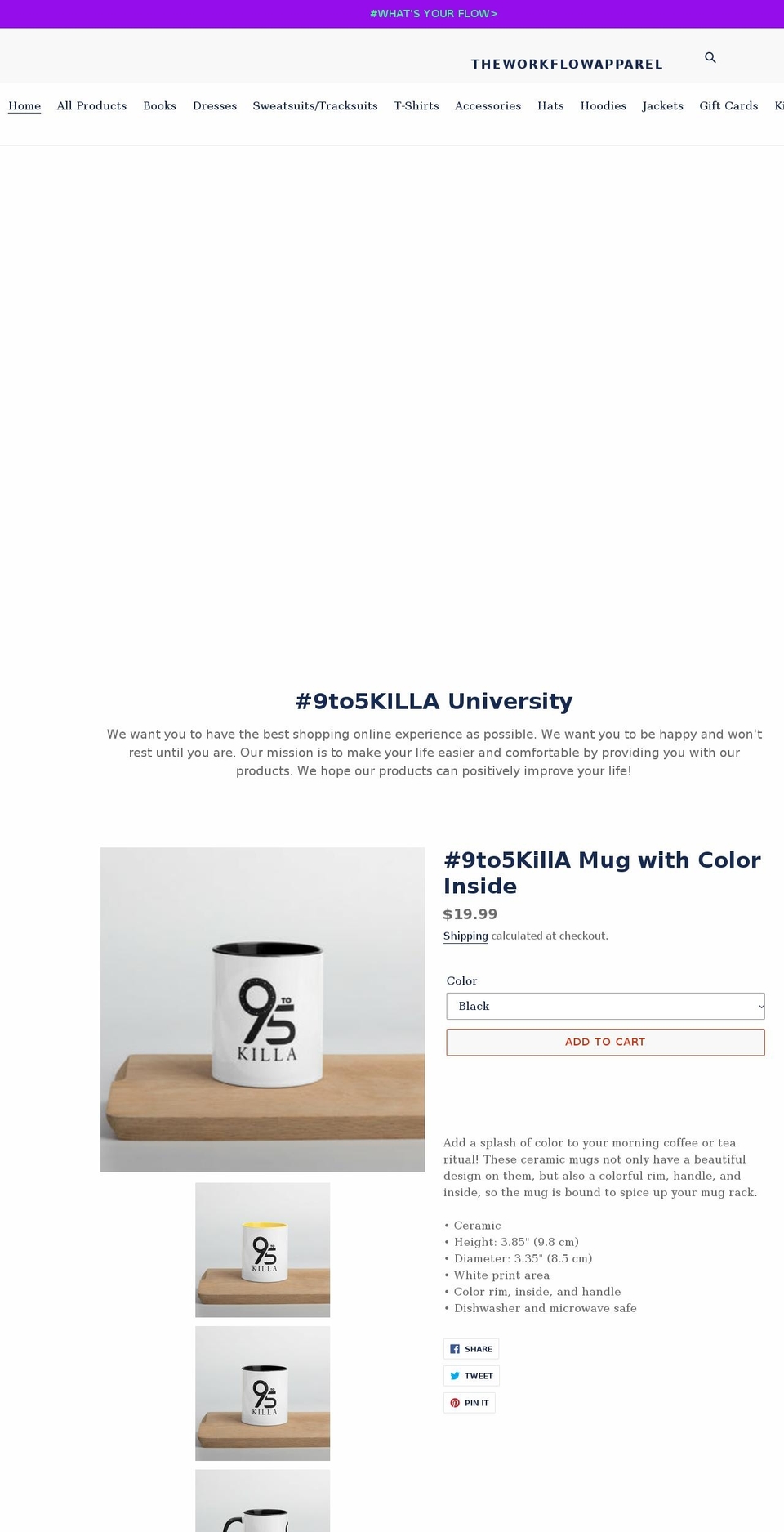 9to5killa.store shopify website screenshot