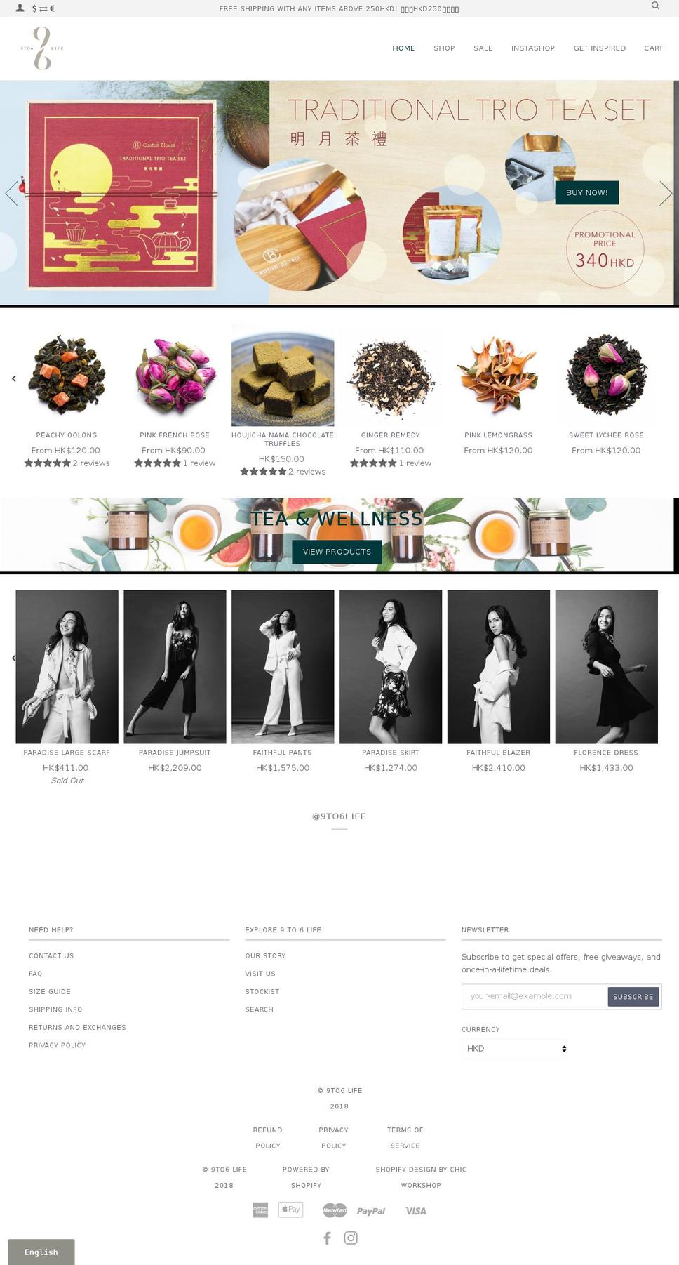 9to6life.com shopify website screenshot