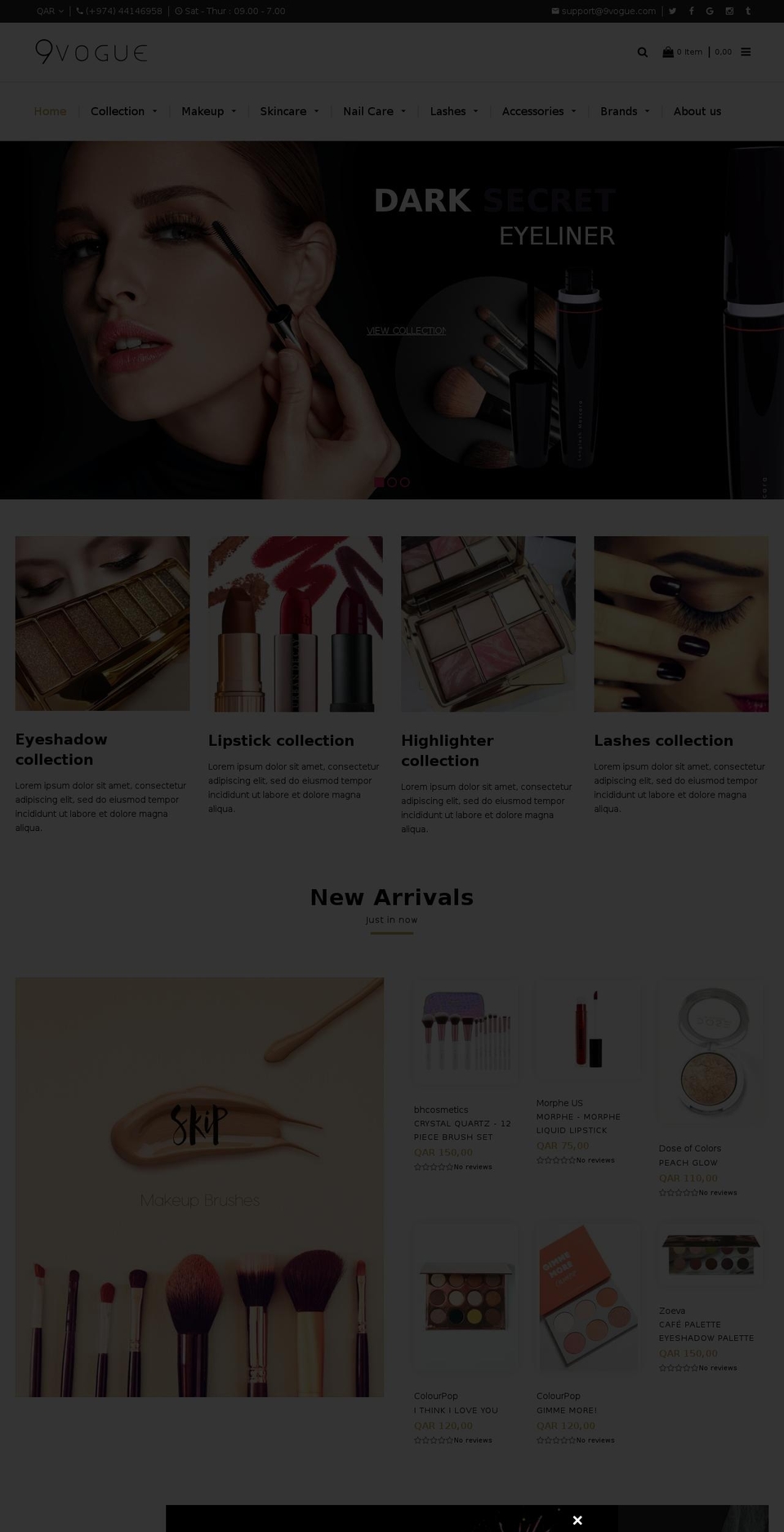 home-v1 Shopify theme site example 9vogue-com.myshopify.com