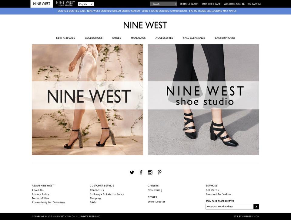 9west.ca shopify website screenshot