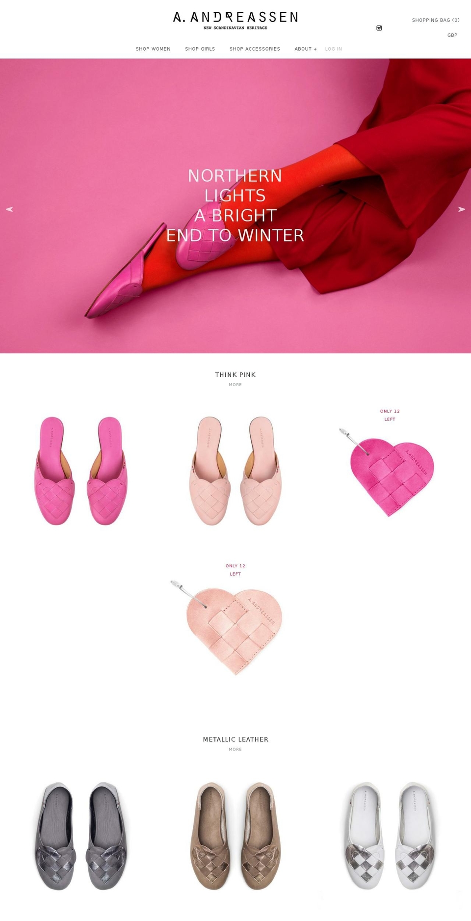 a-andreassen.com shopify website screenshot