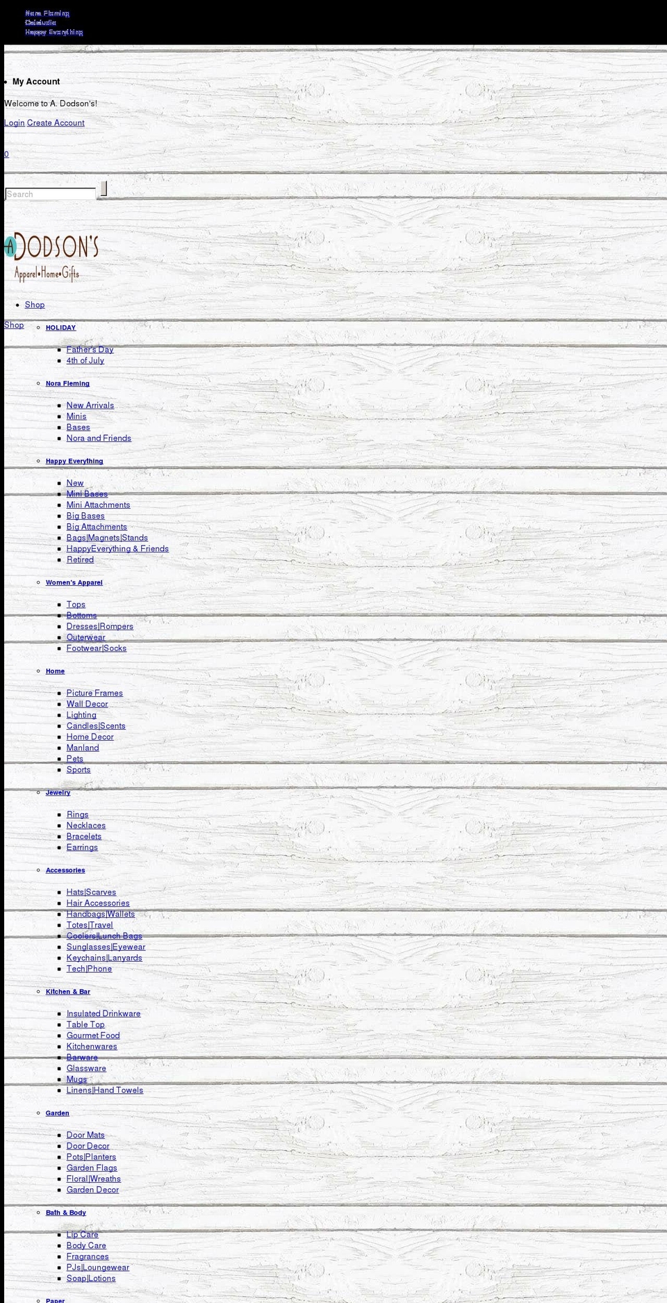 a-dodsons.myshopify.com — Shopify storefront screenshot