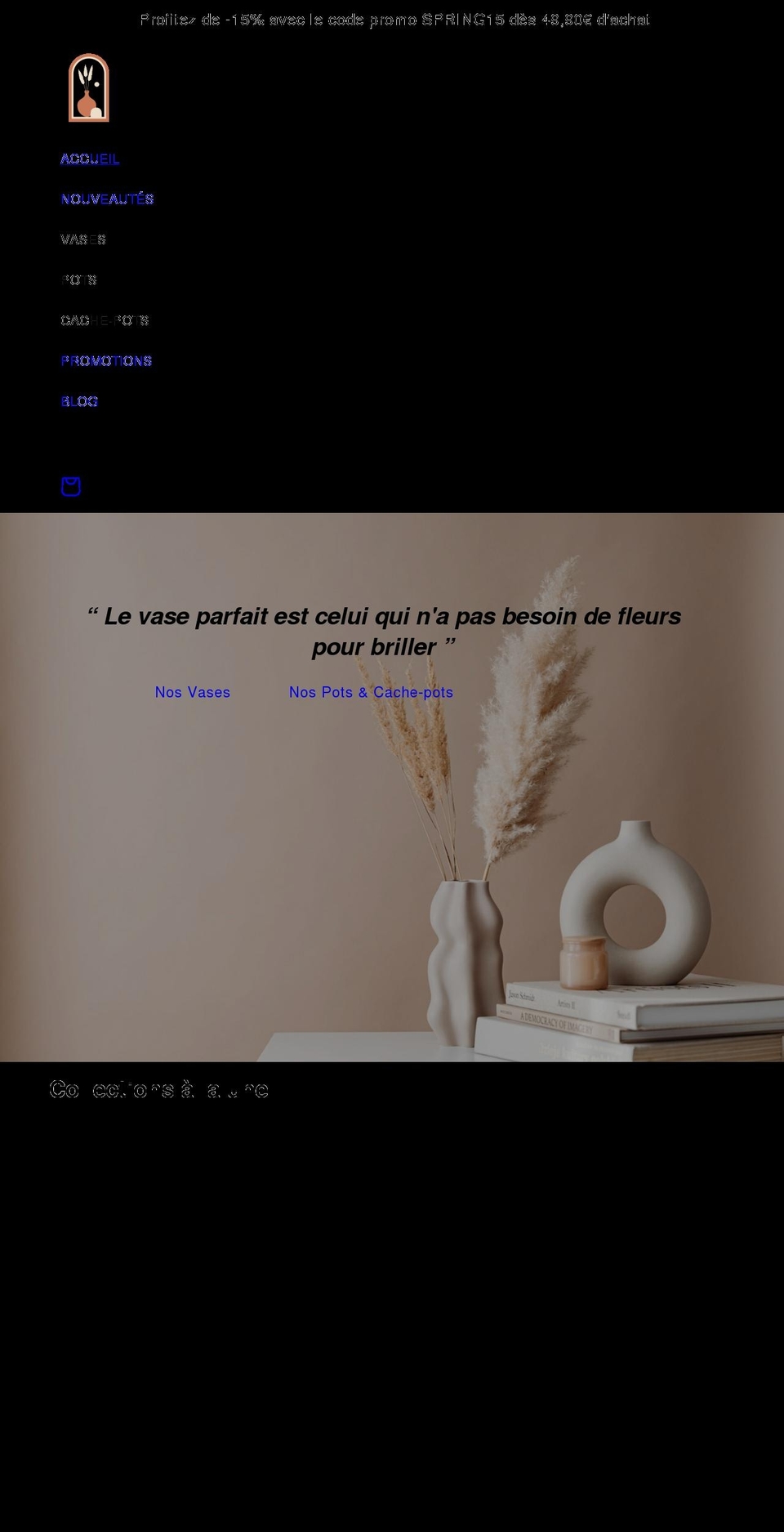 a-fleur-de-pot.com shopify website screenshot