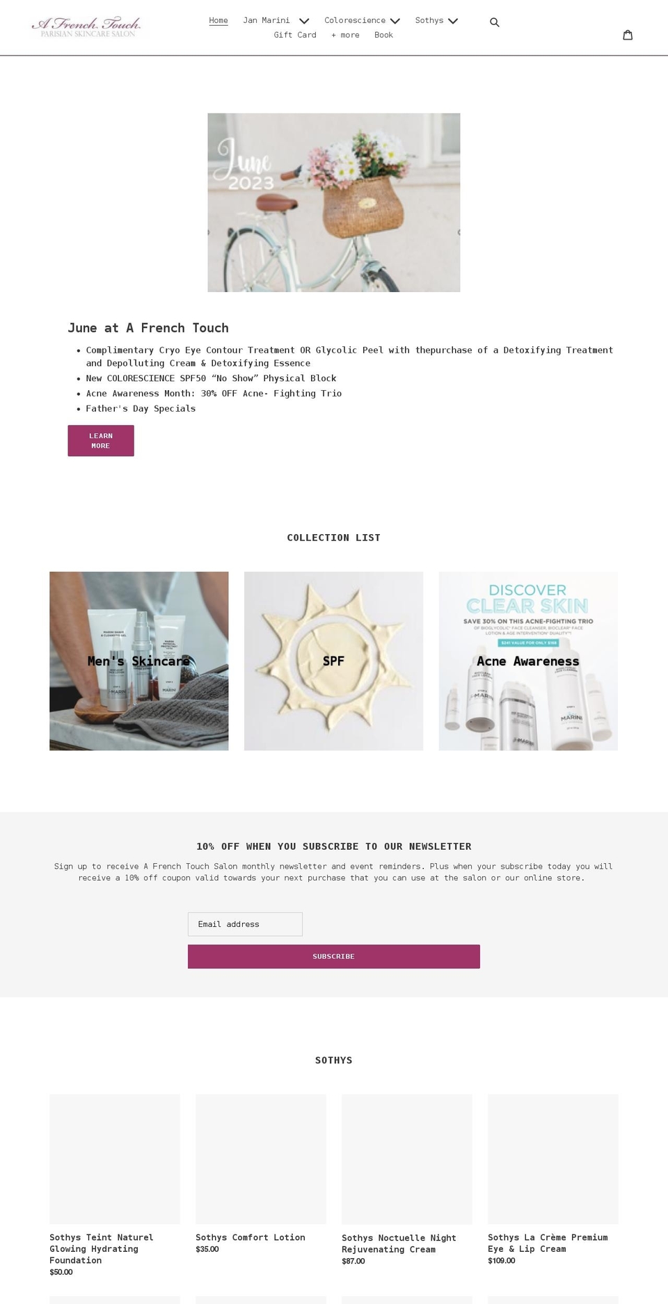 a-french-touch-salon.myshopify.com shopify website screenshot