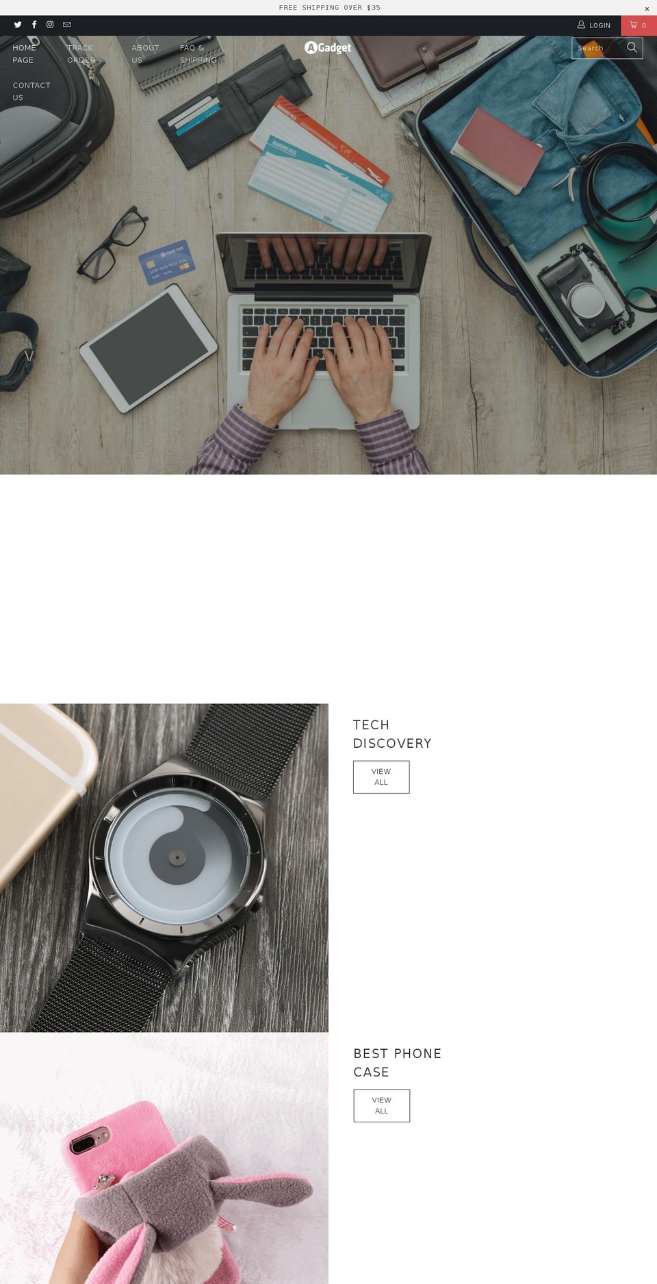 a-gadget.com — Shopify storefront screenshot